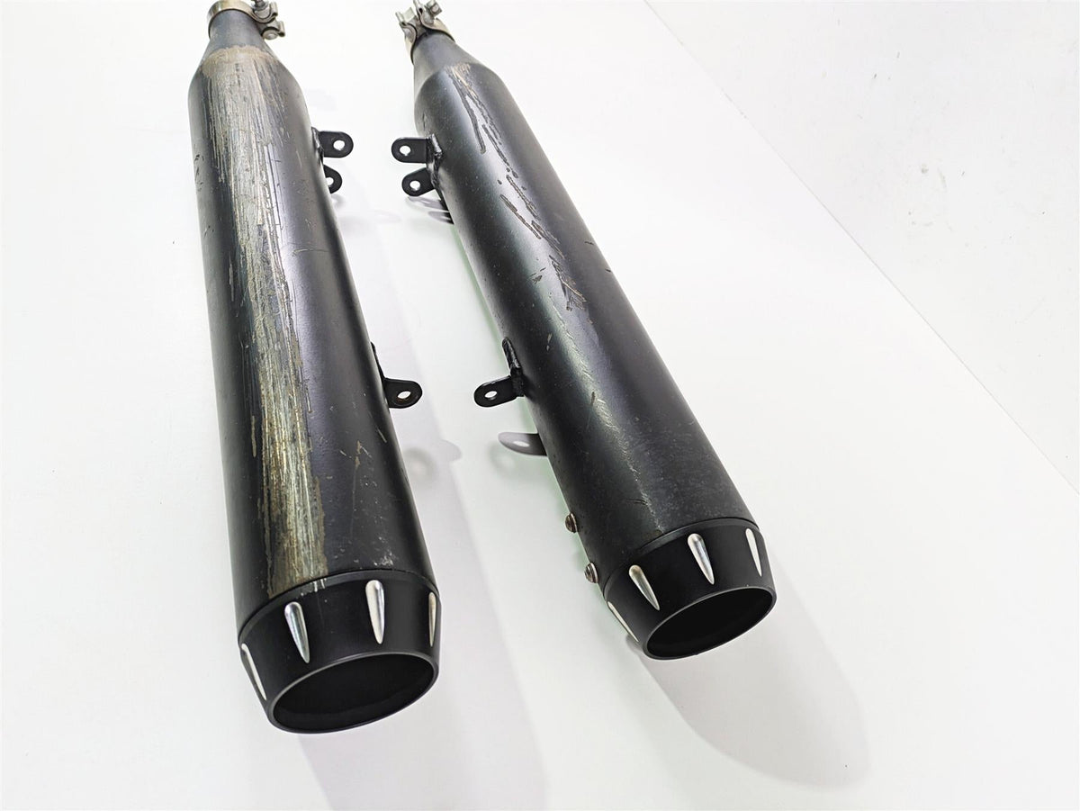 2012 Harley VRSCF Muscle V Rod Slip-On Exhaust Pipe Muffler Set {{ shop.shopifyCountryName }} - Mototech271