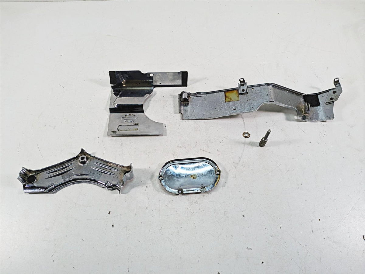 1999 Harley Touring FLHTC Electra Glide Drivetrain Transmission Chrome Covers {{ shop.shopifyCountryName }} - Mototech271