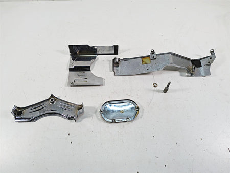 1999 Harley Touring FLHTC Electra Glide Drivetrain Transmission Chrome Covers {{ shop.shopifyCountryName }} - Mototech271
