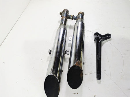 2004 Harley Softail FLSTF Fat Boy Screamin Eagle Slash Cut Exhaust Set 80445-03 {{ shop.shopifyCountryName }} - Mototech271