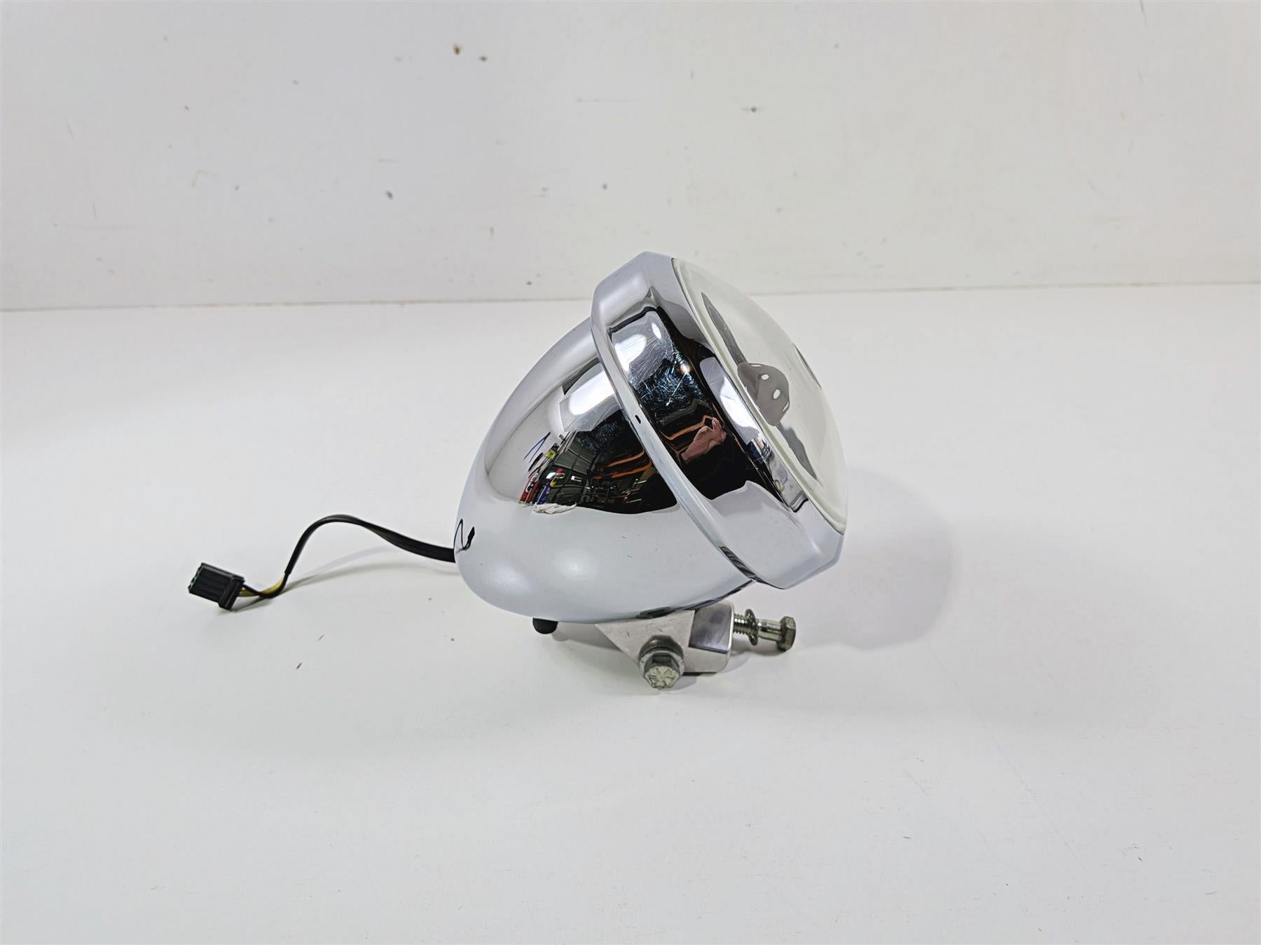 2009 Harley FXCWC Softail Rocker Headlight Head Light Lamp & Mount 69453-08 {{ shop.shopifyCountryName }} - Mototech271