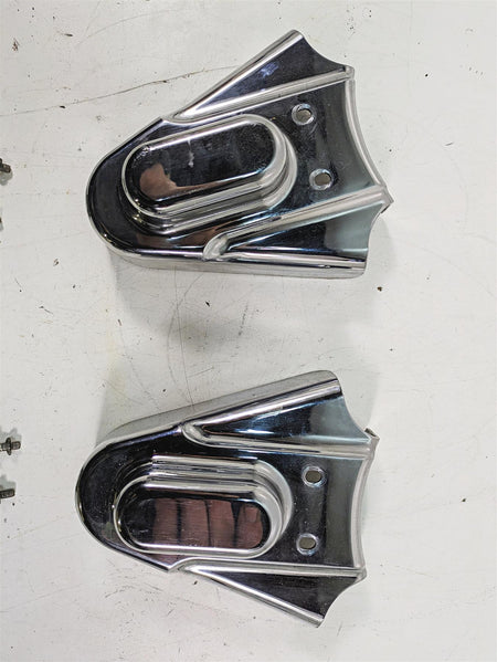 2000 Harley FXSTS Softail Springer Kuryakyn Chrome Rear Axle Cover Set 8202 {{ shop.shopifyCountryName }} - Mototech271