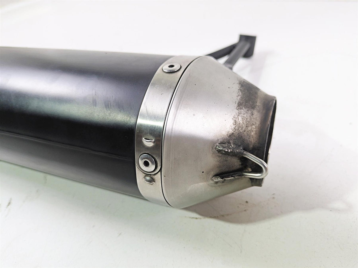 Inlet 54mm 17.5" Long Left Leo Vince Universal Exhaust Pipe Muffler Silencer Can {{ shop.shopifyCountryName }} - Mototech271