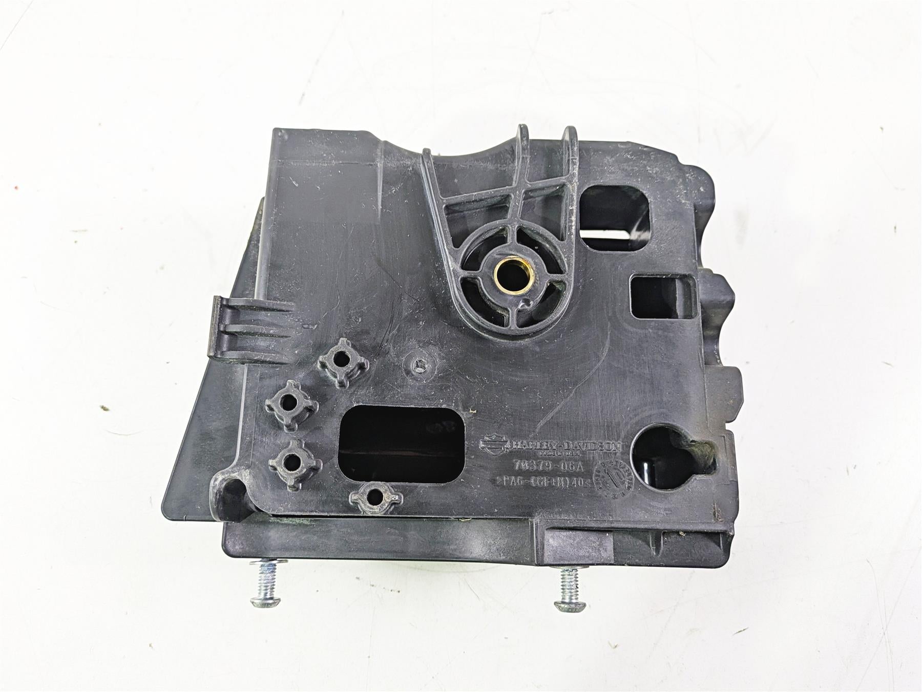 2011 Harley FXDC Dyna Super Glide Right Battery Tray & Cover 70379-06B {{ shop.shopifyCountryName }} - Mototech271