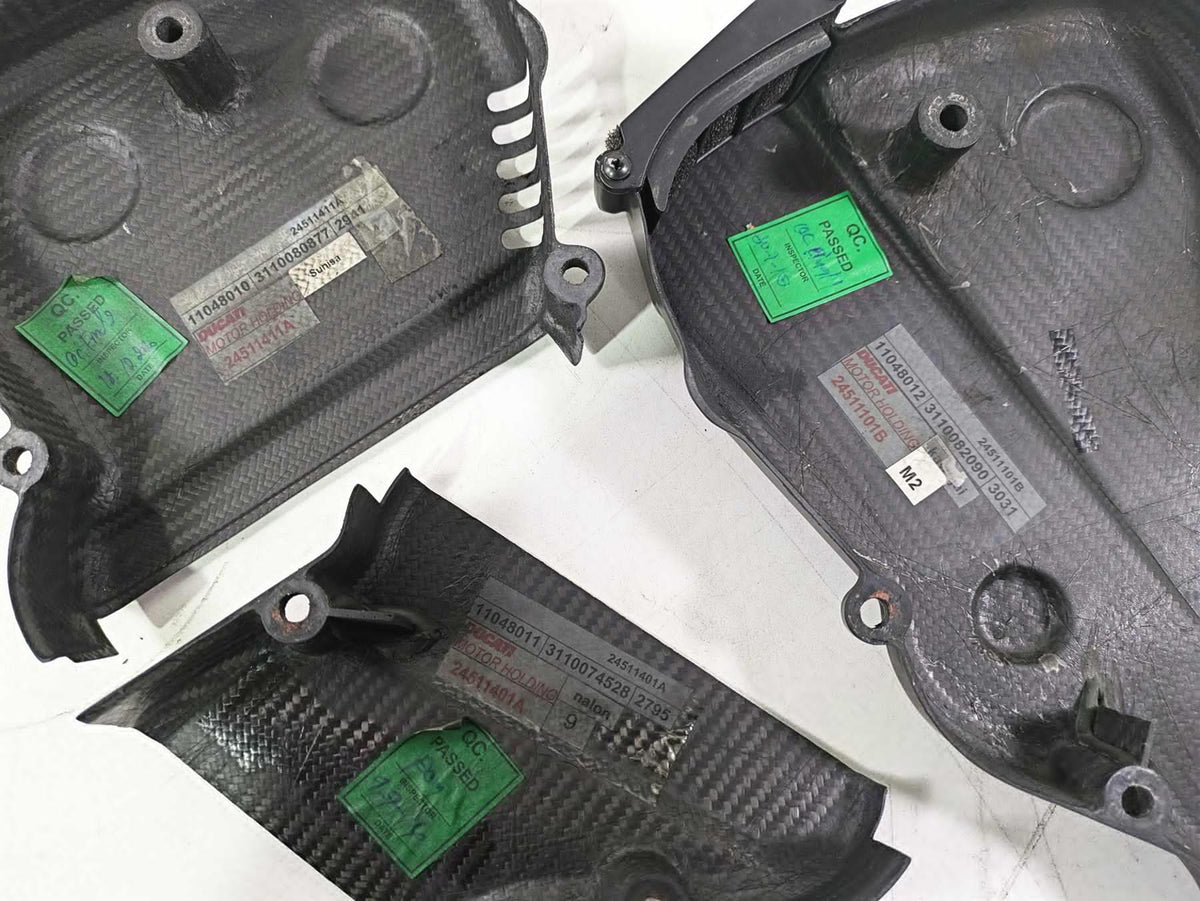 2015 Ducati Hypermotard 821 SP Carbon Fiber Timing Cover Set 24511411A 24511101B {{ shop.shopifyCountryName }} - Mototech271