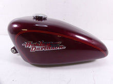 Load image into Gallery viewer, 2000 Harley Sportster XL1200 Custom Fuel Gas Tank Rich Red &amp; Red Stripes 61348-0 | Mototech271
