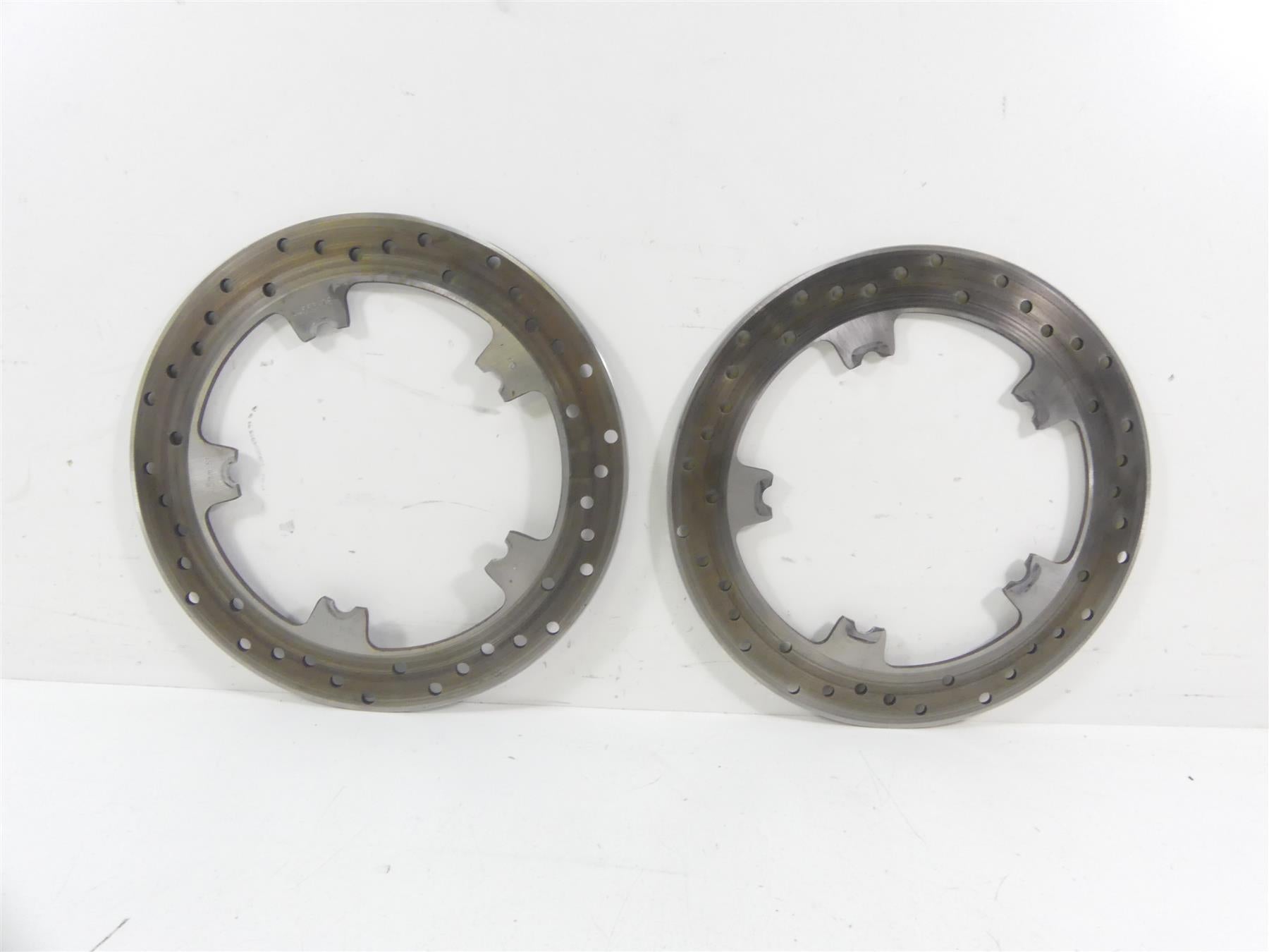 2014 Harley FXDL Dyna Low Rider Front Dual Brake Disc Rotor Set 3K 44553-06