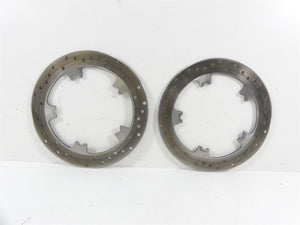 2014 Harley FXDL Dyna Low Rider Front Dual Brake Disc Rotor Set 3K 44553-06