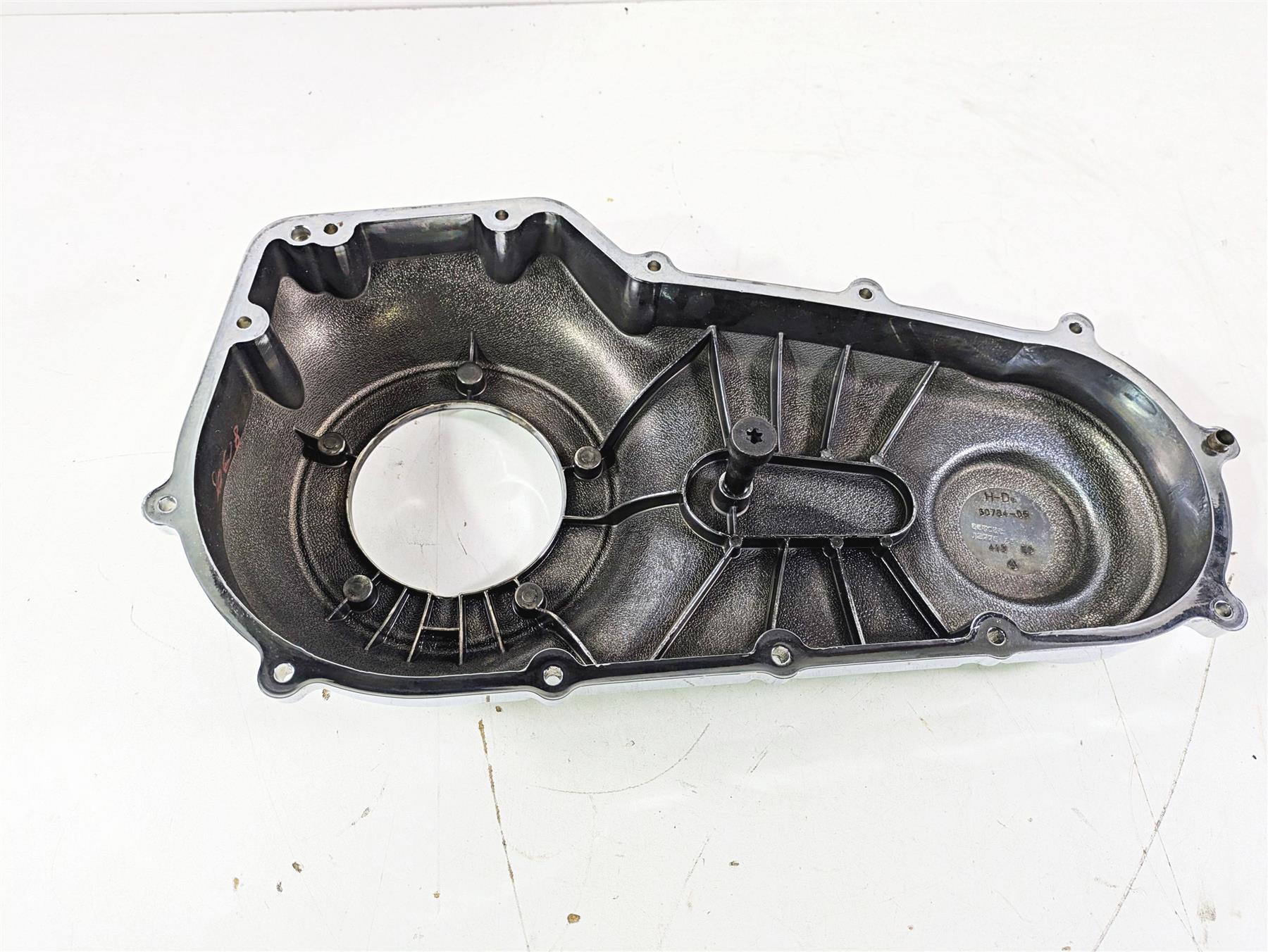 2009 Harley FXCWC Softail Rocker Outer Primary Drive Clutch Cover 60784-06 {{ shop.shopifyCountryName }} - Mototech271
