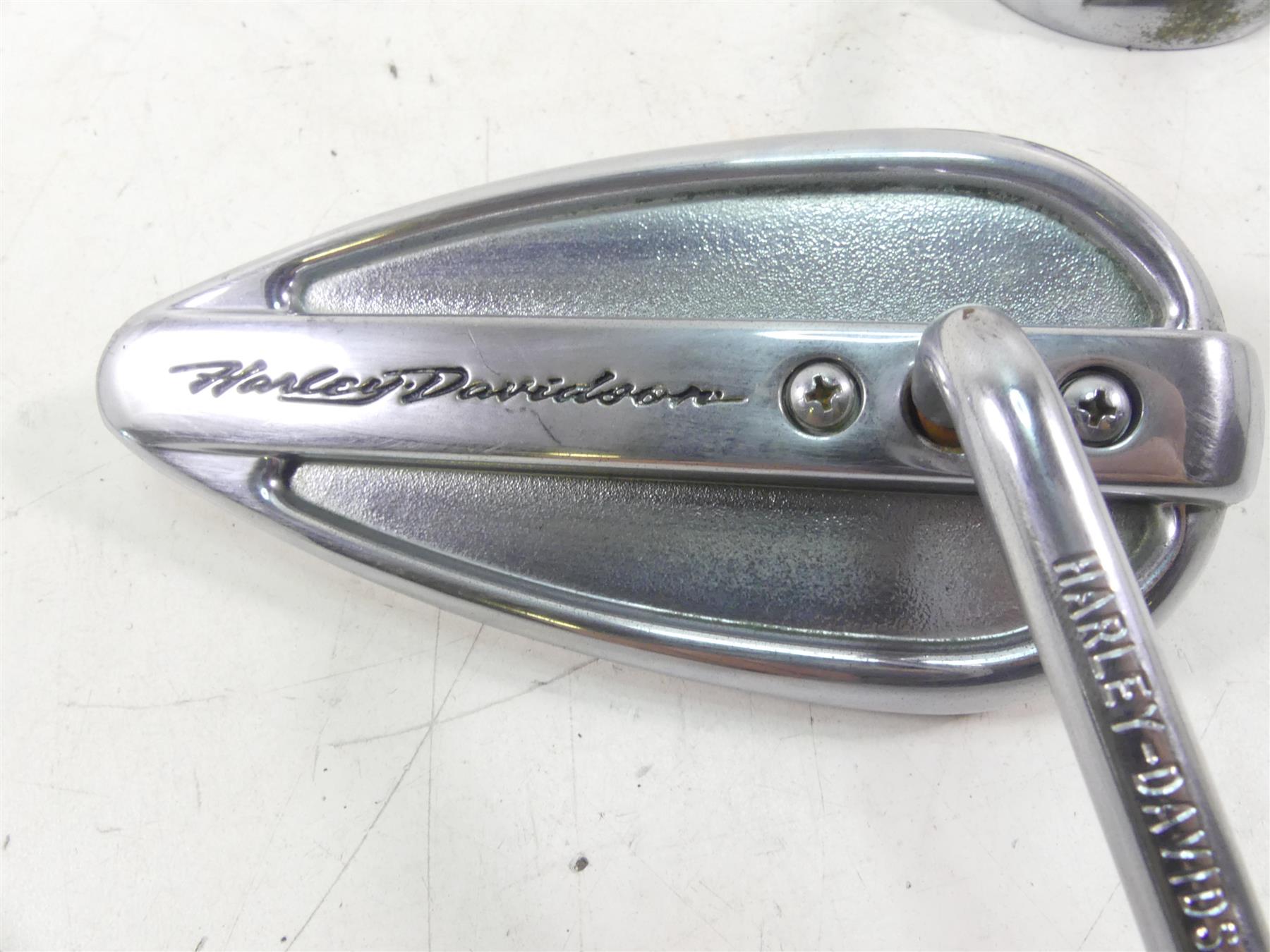 2002 Harley Softail FXSTDI Deuce Rear View Mirror Teardrop Set 91968-98 {{ shop.shopifyCountryName }} - Mototech271