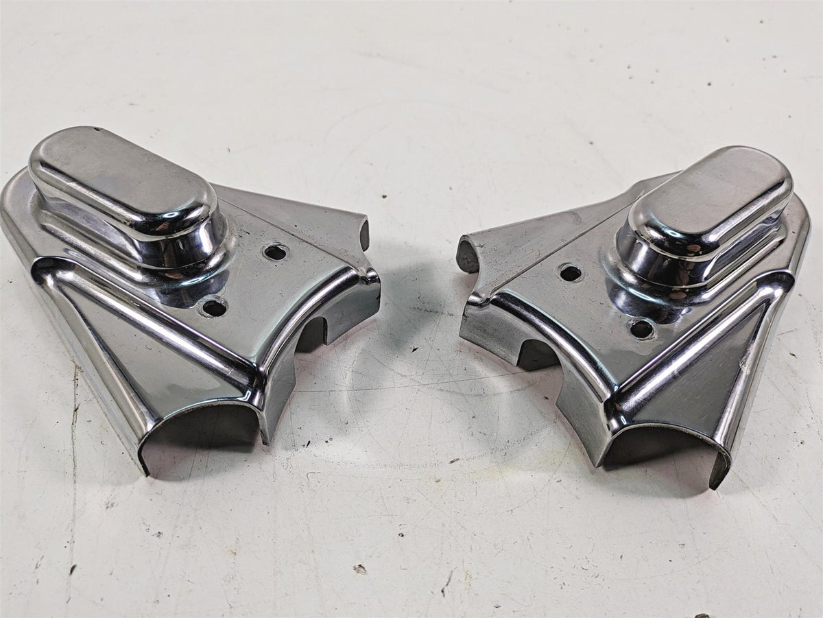 2000 Harley FXSTS Softail Springer Kuryakyn Chrome Rear Axle Cover Set 8202 {{ shop.shopifyCountryName }} - Mototech271