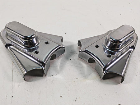 2000 Harley FXSTS Softail Springer Kuryakyn Chrome Rear Axle Cover Set 8202 {{ shop.shopifyCountryName }} - Mototech271