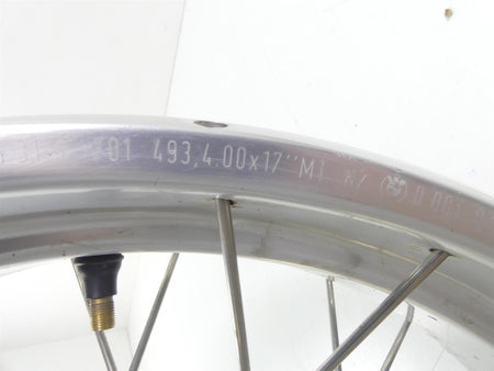 2009 BMW R1200GS K25 Straight Rear Behr Spoke Wheel Rim 17x4 36317701493 {{ shop.shopifyCountryName }} - Mototech271