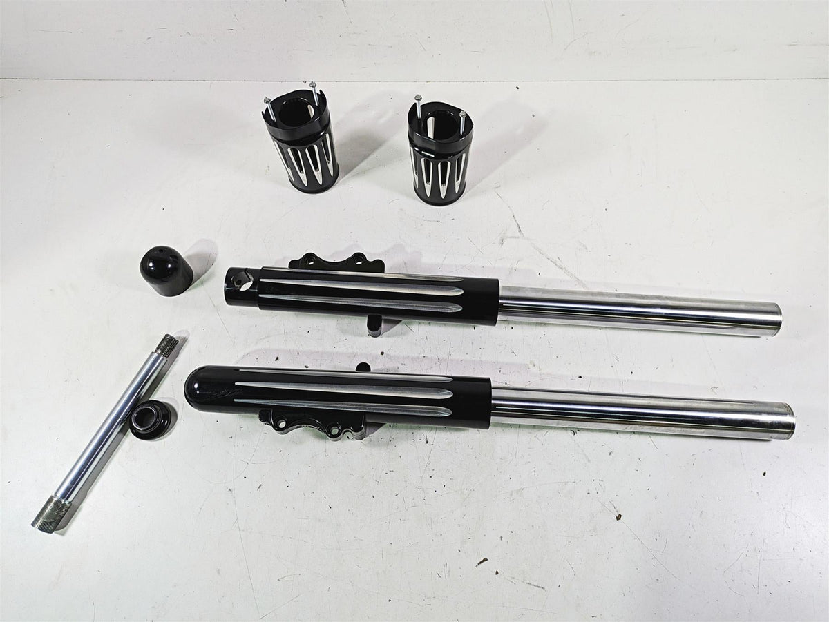 2015 Harley Touring FLHXS Street Glide Arlen Ness Front Fork Leg Set 49mm 40-512 {{ shop.shopifyCountryName }} - Mototech271