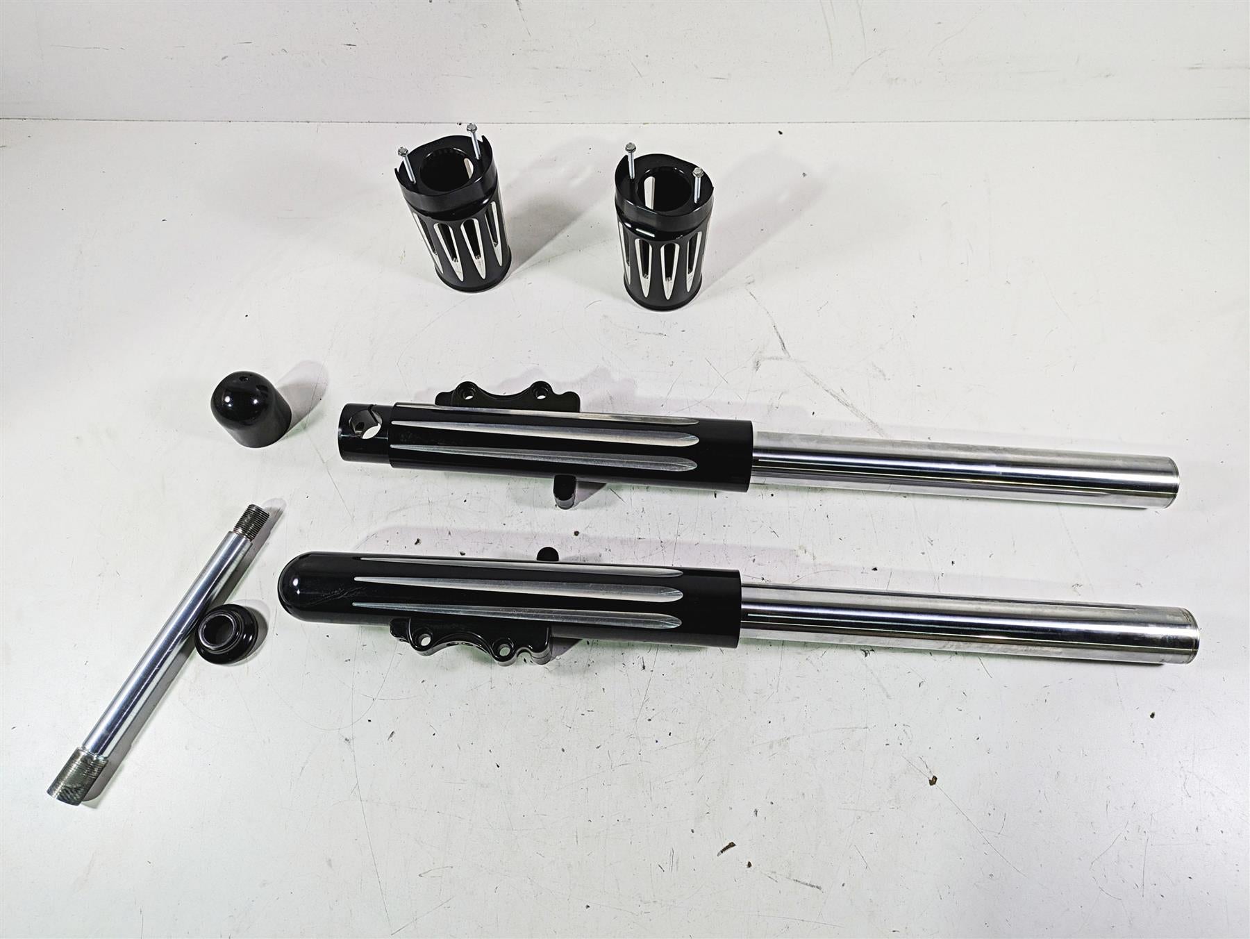 2015 Harley Touring FLHXS Street Glide Arlen Ness Front Fork Leg Set 49mm 40-512 {{ shop.shopifyCountryName }} - Mototech271