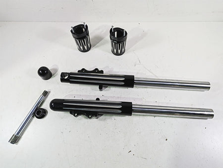 2015 Harley Touring FLHXS Street Glide Arlen Ness Front Fork Leg Set 49mm 40-512 {{ shop.shopifyCountryName }} - Mototech271