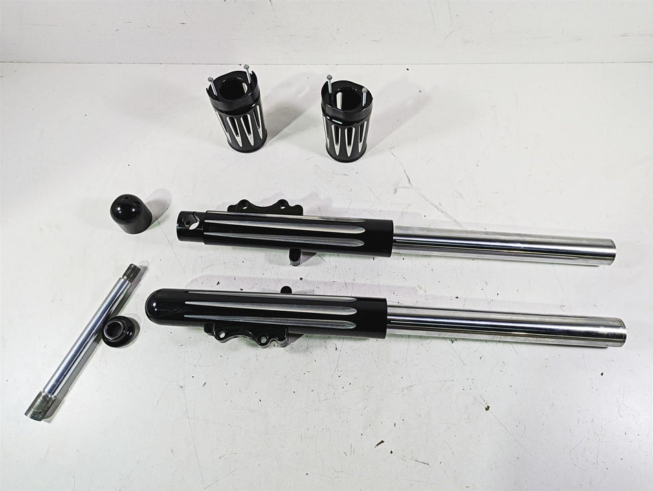 2015 Harley Touring FLHXS Street Glide Arlen Ness Front Fork Leg Set 49mm 40-512 {{ shop.shopifyCountryName }} - Mototech271