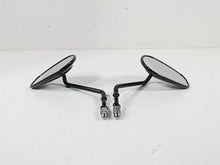 Load image into Gallery viewer, 2014 Harley FXDF Dyna Fat Bob Rear View Mirror Set Black 91909-03B 91910-03B
