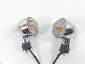 2007 Honda VTX1800 T1 Rear Chrome Blinker Turn Signal Lights Set 33400-MCV-R11