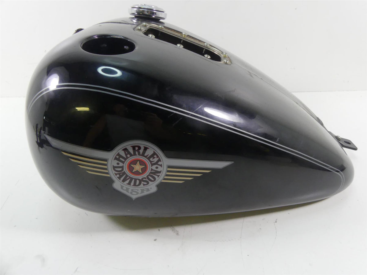 2004 Harley Softail FLSTFI Fat Boy Fuel Gas Petrol Tank Reservoir -Dent 61625-01 {{ shop.shopifyCountryName }} - Mototech271