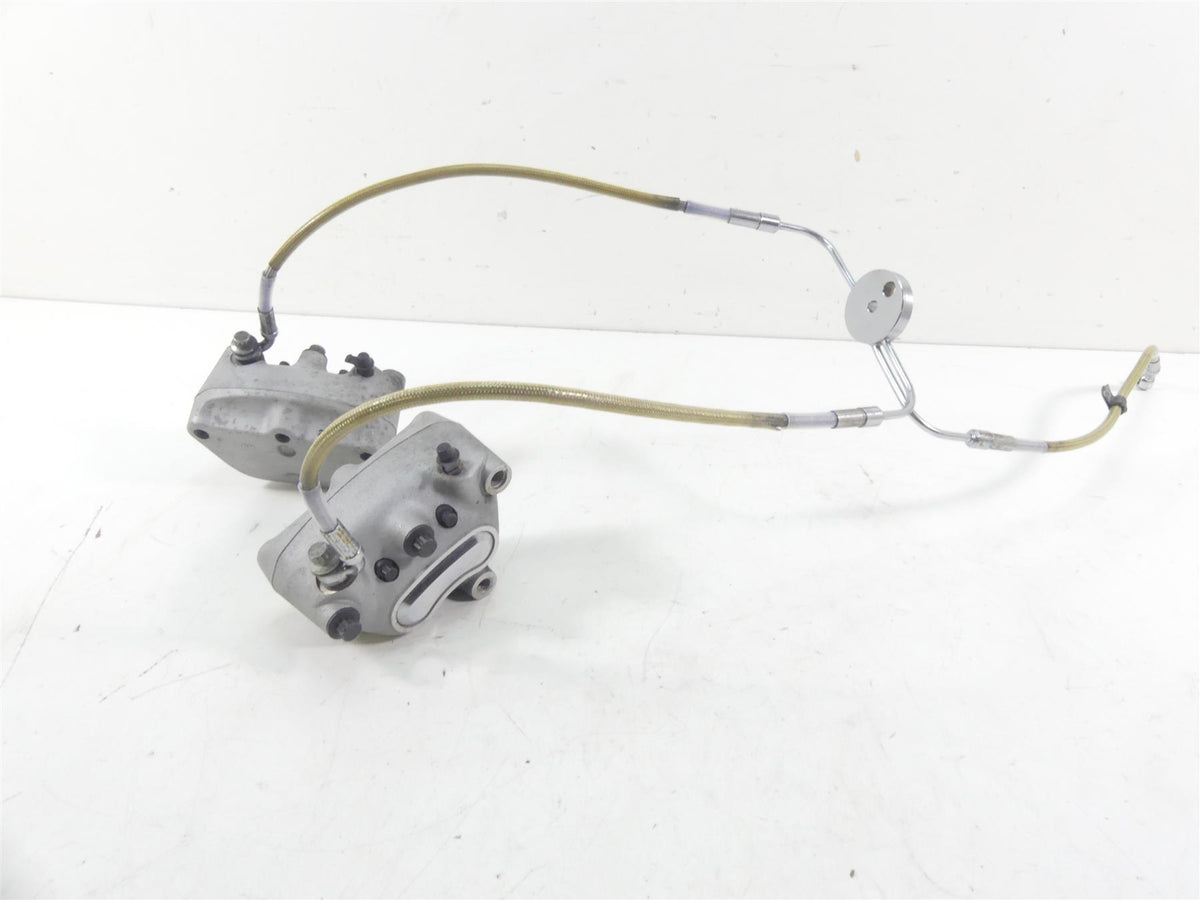 2000 Harley Dyna FXR4 CVO Super Glide Front Brake Caliper & Lines Set 44382-99 {{ shop.shopifyCountryName }} - Mototech271