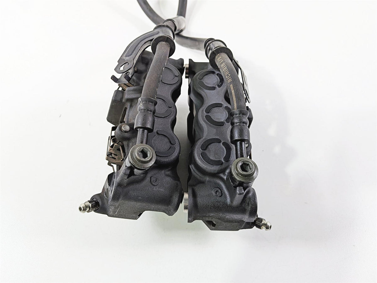 2008 Yamaha YZF R1 RN19 Front Brake Caliper Set 6 Piston & Lines 4C8-2580T-01-00 {{ shop.shopifyCountryName }} - Mototech271