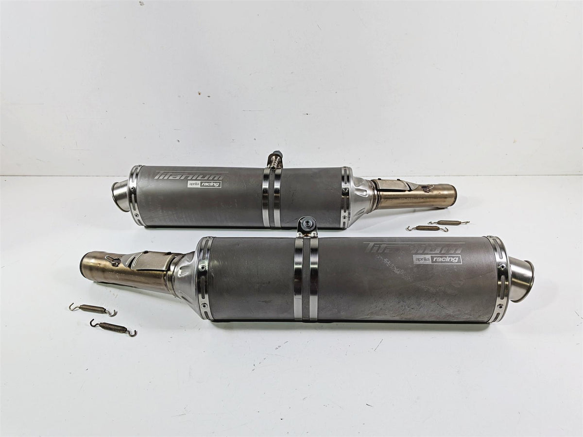 2008 Aprilia RSVR 1000 Factory Titanium Racing Exhaust Pipe Muffler AP8119716 {{ shop.shopifyCountryName }} - Mototech271