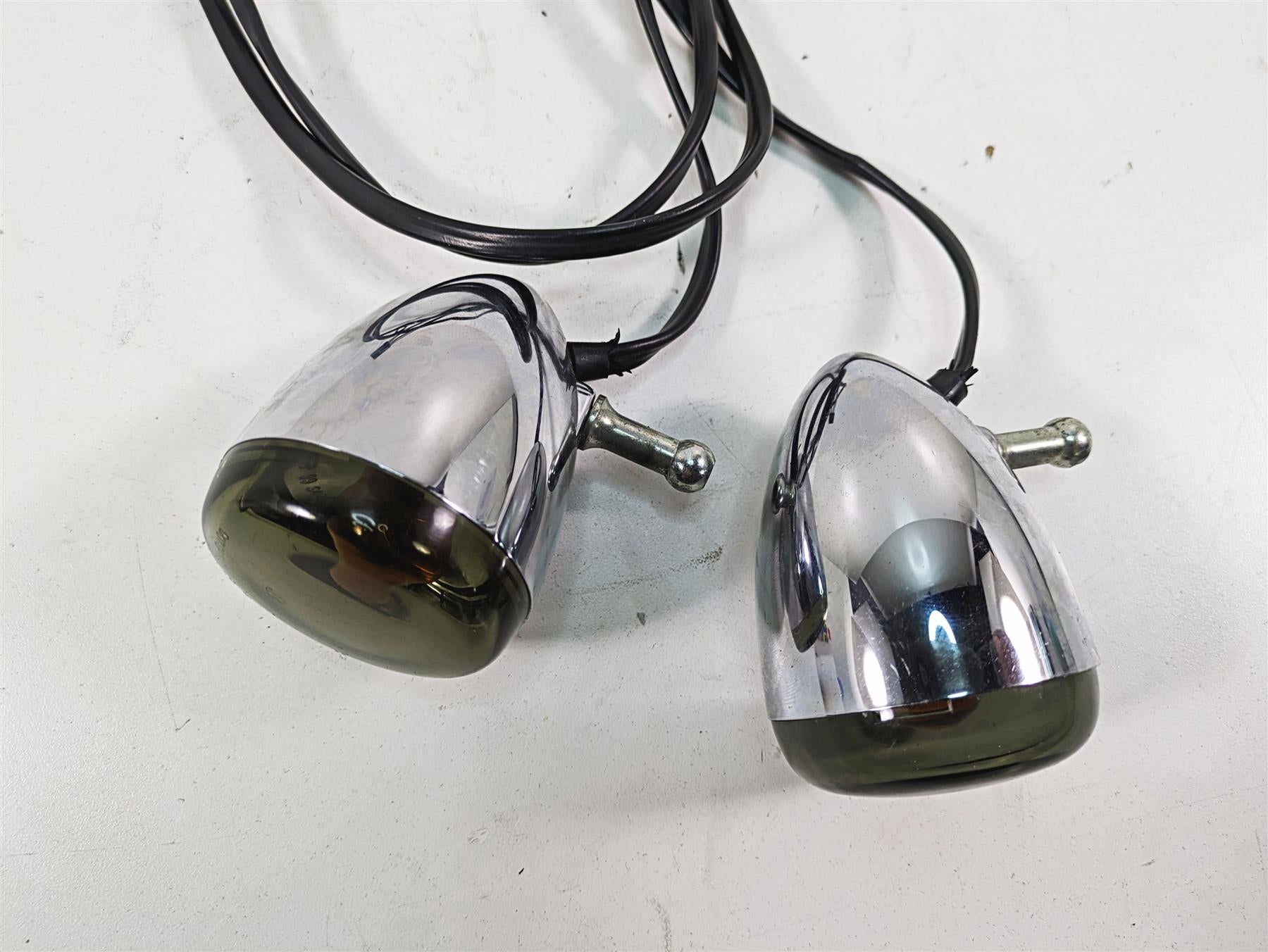 2006 Harley Sportster XL1200 Front Smoked Turn Signal Blinker Set 68972-00 {{ shop.shopifyCountryName }} - Mototech271