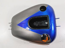 Load image into Gallery viewer, 2009 Harley Dyna FXDFSE CVO Fat Bob Fuel Gas Tank Granite Blue - Read 61723-09
