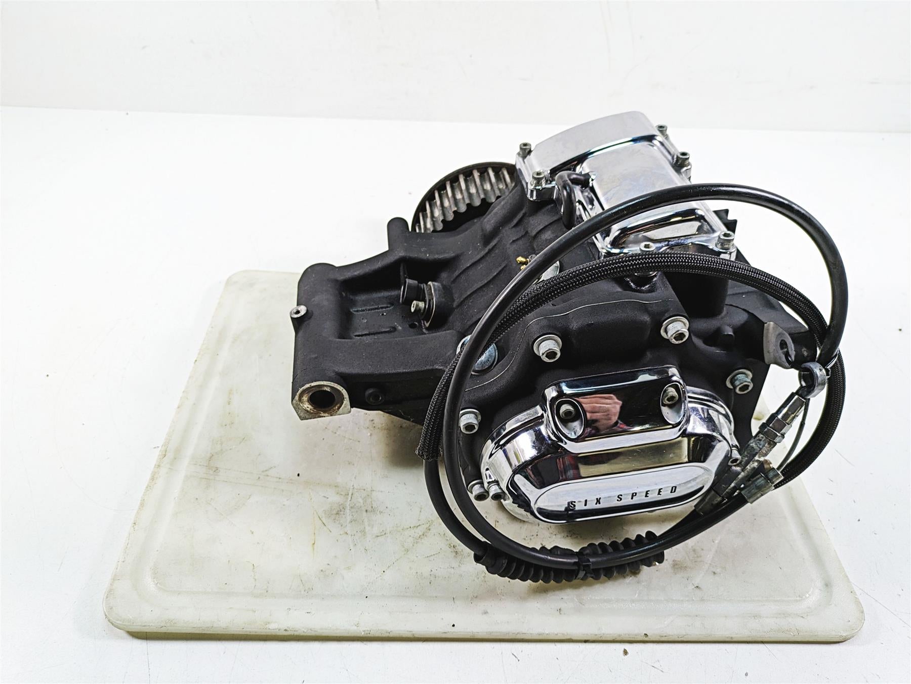 2009 Harley FXCWC Softail Rocker C 6 Speed Transmission Gear Box - 26k 33153-09 | Mototech271