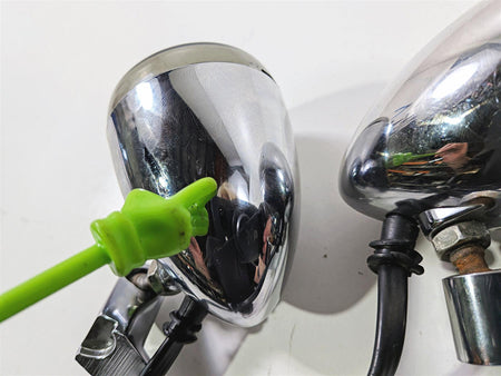 2005 Harley Softail FLSTFSE CVO Fat Boy Chrome Front Blinker Turn Signal Set 68614-03-Mototech271
