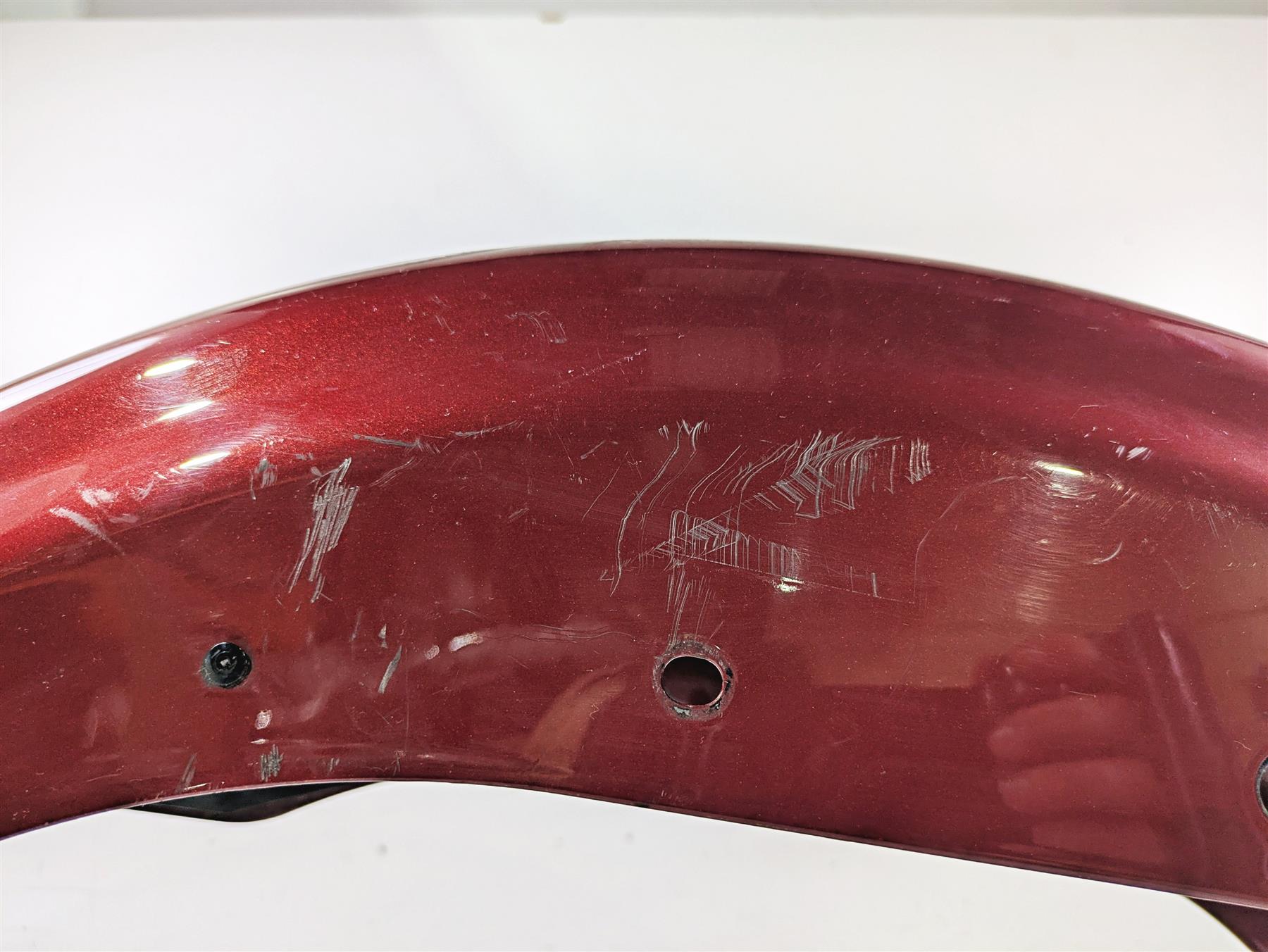 2007 Harley Sportster XL1200 C Rear Fender Fire Red Pearl Silver Stripe 59847-10 {{ shop.shopifyCountryName }} - Mototech271