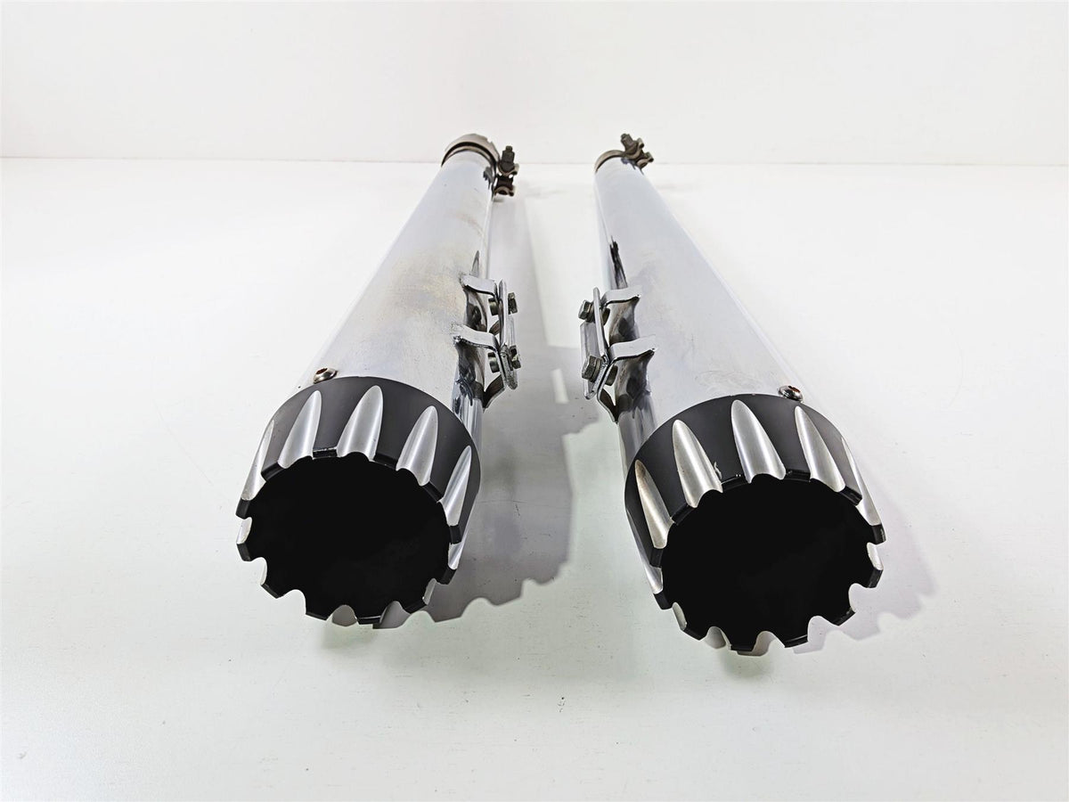 2018 Harley FLHTCU Touring Electra Glide Aftermarket Megaphone Slip On Mufflers-Mototech271
