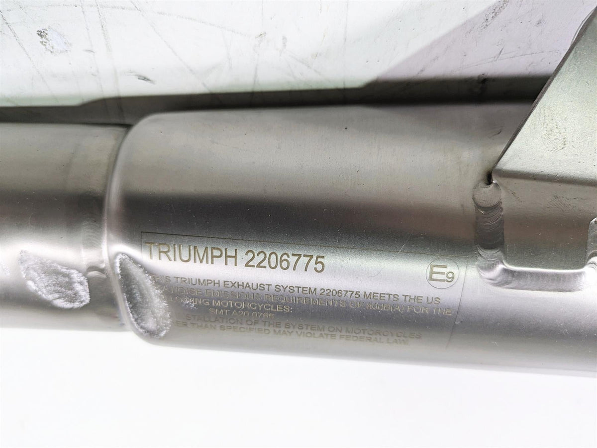 2020 Triumph Daytona 765 Moto2 Arrow Exhaust Muffler Pipe T2206775 {{ shop.shopifyCountryName }} - Mototech271