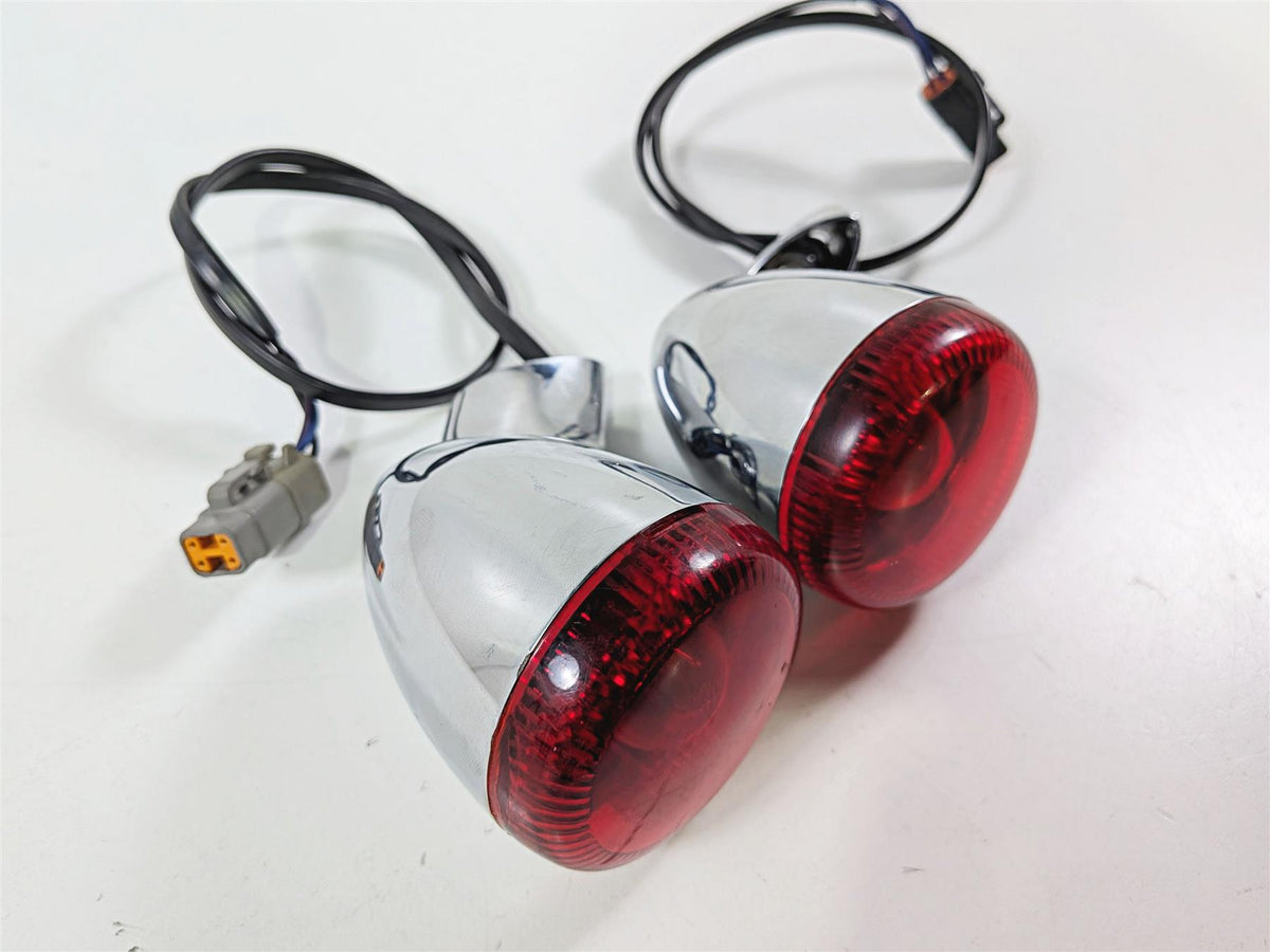 2014 Harley FXSB Softail Breakout Rear Blinker Turn Signal Set 67800223-Mototech271