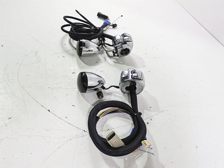 2007 Harley FXDWG Dyna Wide Glide Chrome Control Switch Blinker Set 71682-06A {{ shop.shopifyCountryName }} - Mototech271