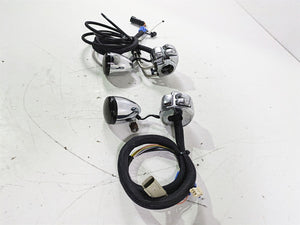 2007 Harley FXDWG Dyna Wide Glide Chrome Control Switch Blinker Set 71682-06A | Mototech271