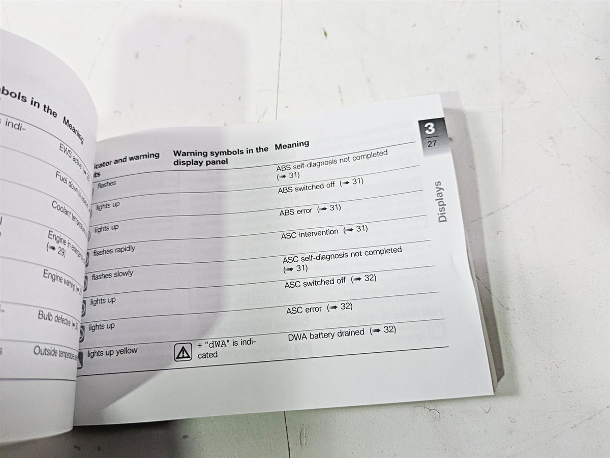 2017 BMW F800GS Adv K75 Owners Manual Book 01408354737 {{ shop.shopifyCountryName }} - Mototech271