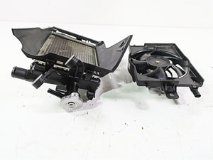 2018  BMW R1200GS GSW K50 Right Radiator + Reservoir Fan & Cover Set 17118546416