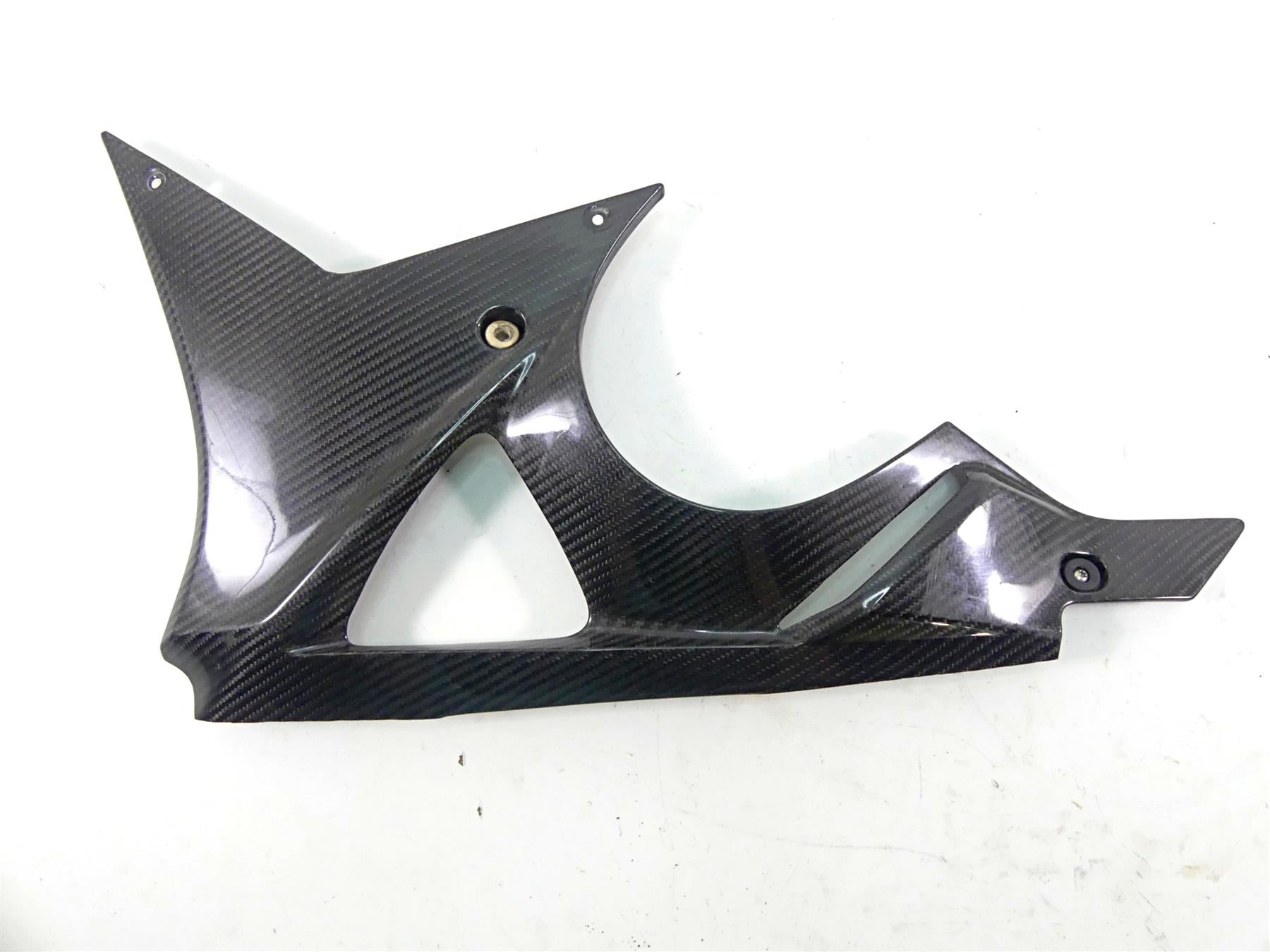 2013 BMW S1000RR K46 Left Carbon Fiber Belly Engine Cover Fairing