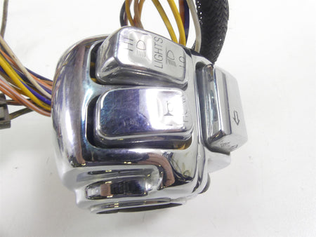 2004 Harley FXDWGI Dyna Wide Glide Chrome Hand Control Switch Set 71682-06A {{ shop.shopifyCountryName }} - Mototech271