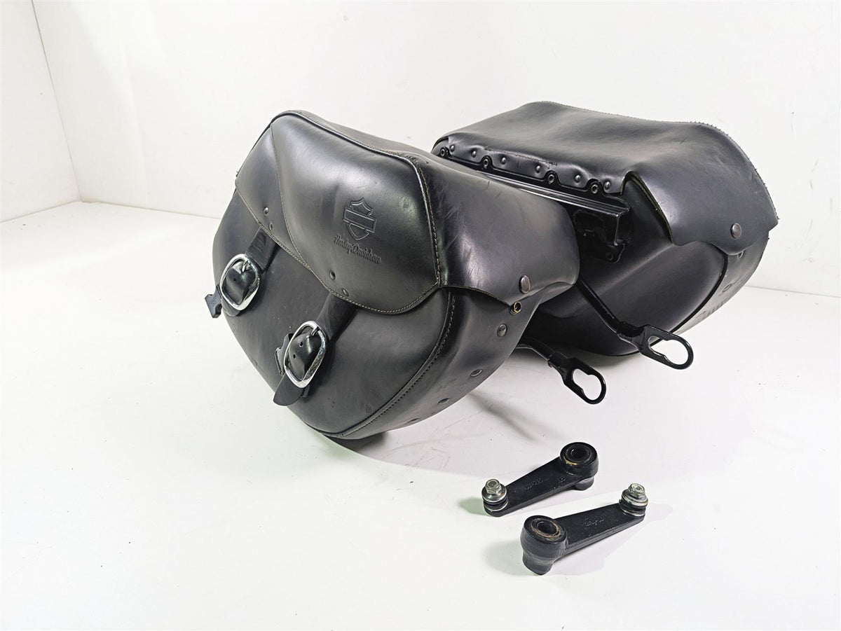 2009 Harley FXDC Dyna Super Glide Left Right Saddlebag & Mounts Set 90182-08 {{ shop.shopifyCountryName }} - Mototech271