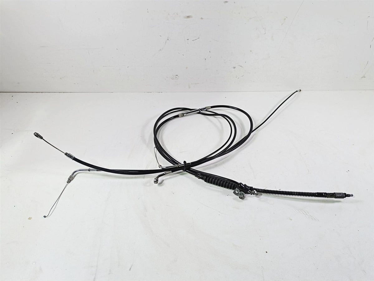 2014 Harley FLS Softail Slim 16" Apehanger Extended Throttle & Clutch Cables {{ shop.shopifyCountryName }} - Mototech271