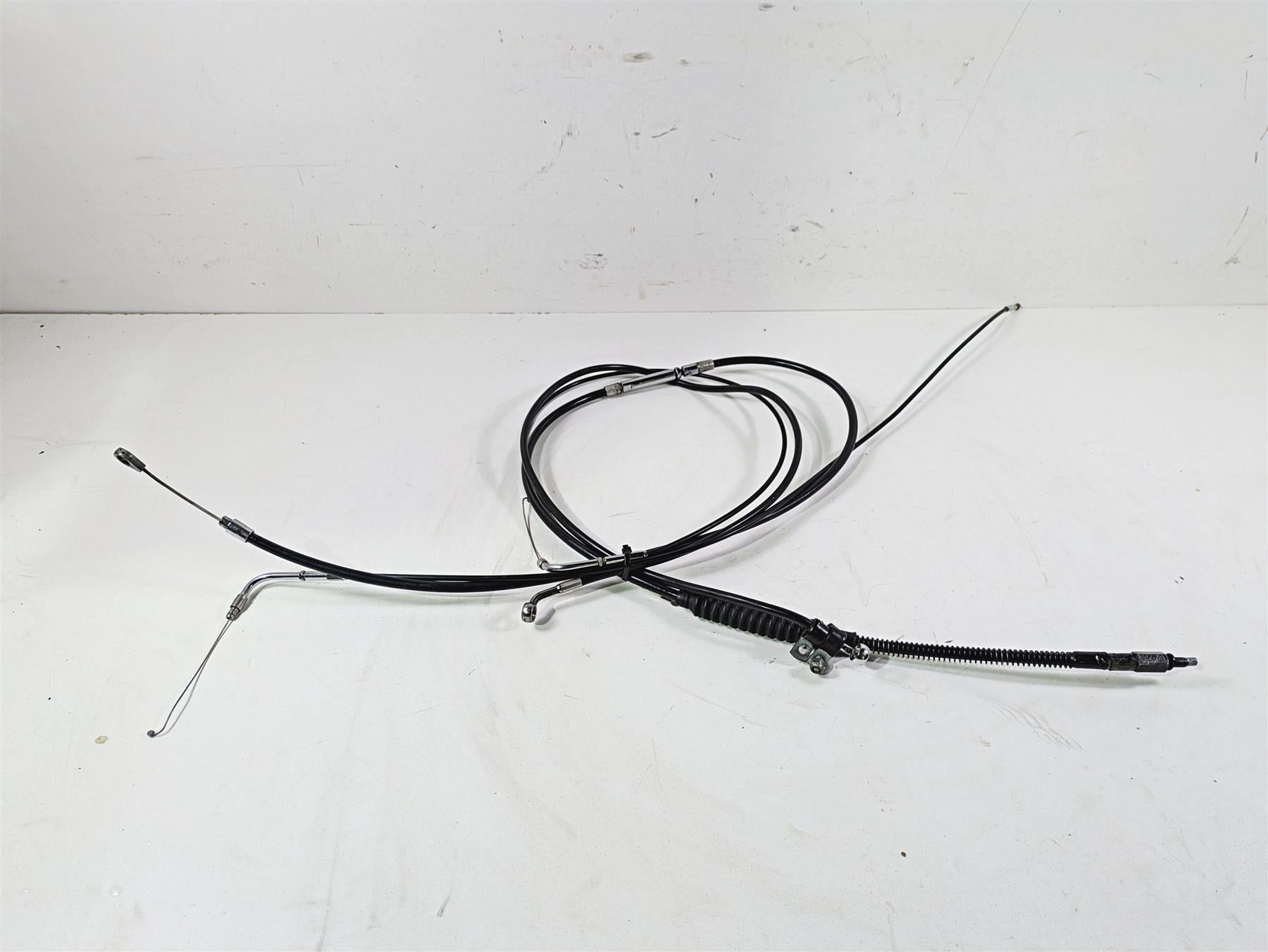 2014 Harley FLS Softail Slim 16" Apehanger Extended Throttle & Clutch Cables {{ shop.shopifyCountryName }} - Mototech271