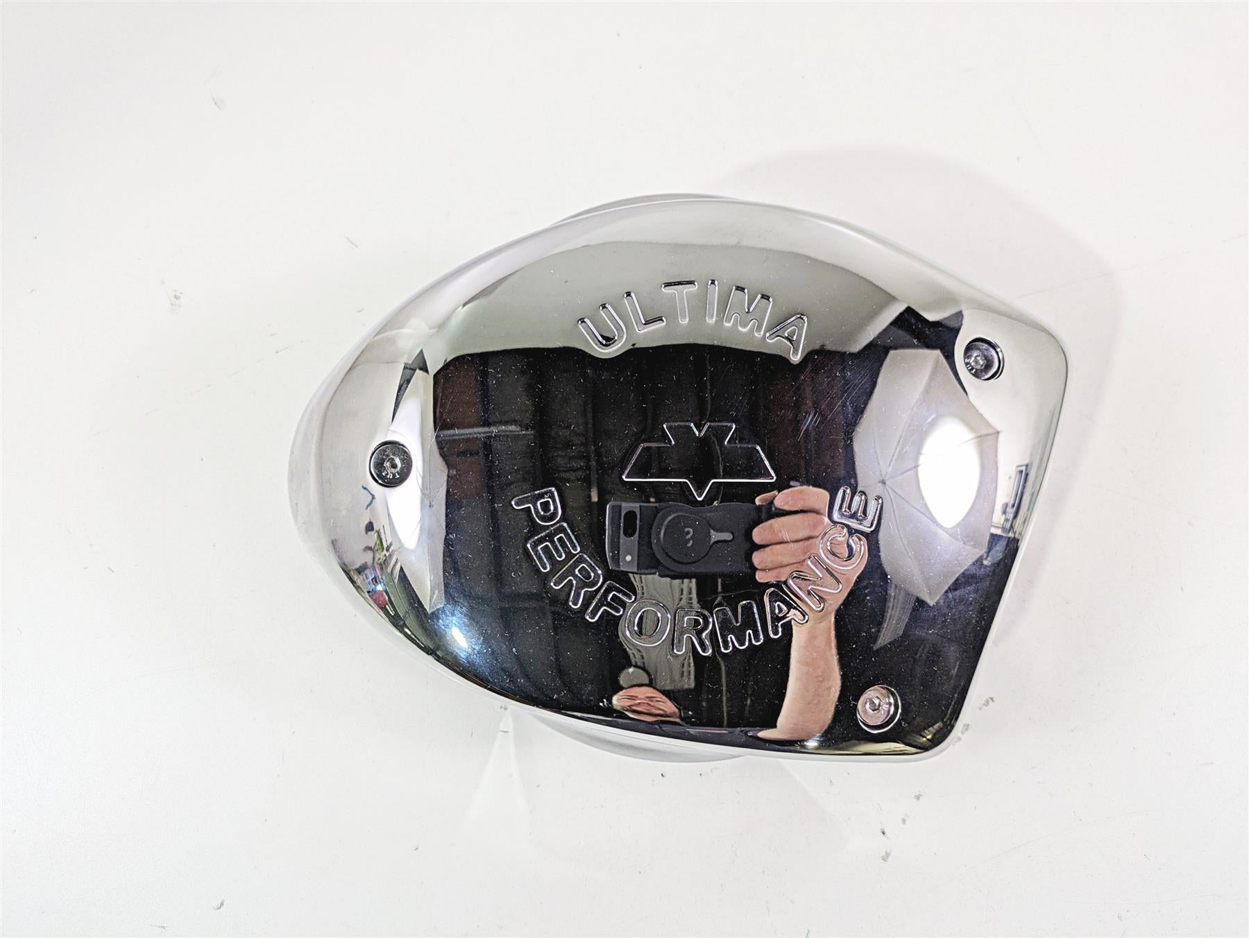 2008 Ultima Motorcycles Fat Bastard Chrome Air Box Intake Manifold & Cover {{ shop.shopifyCountryName }} - Mototech271