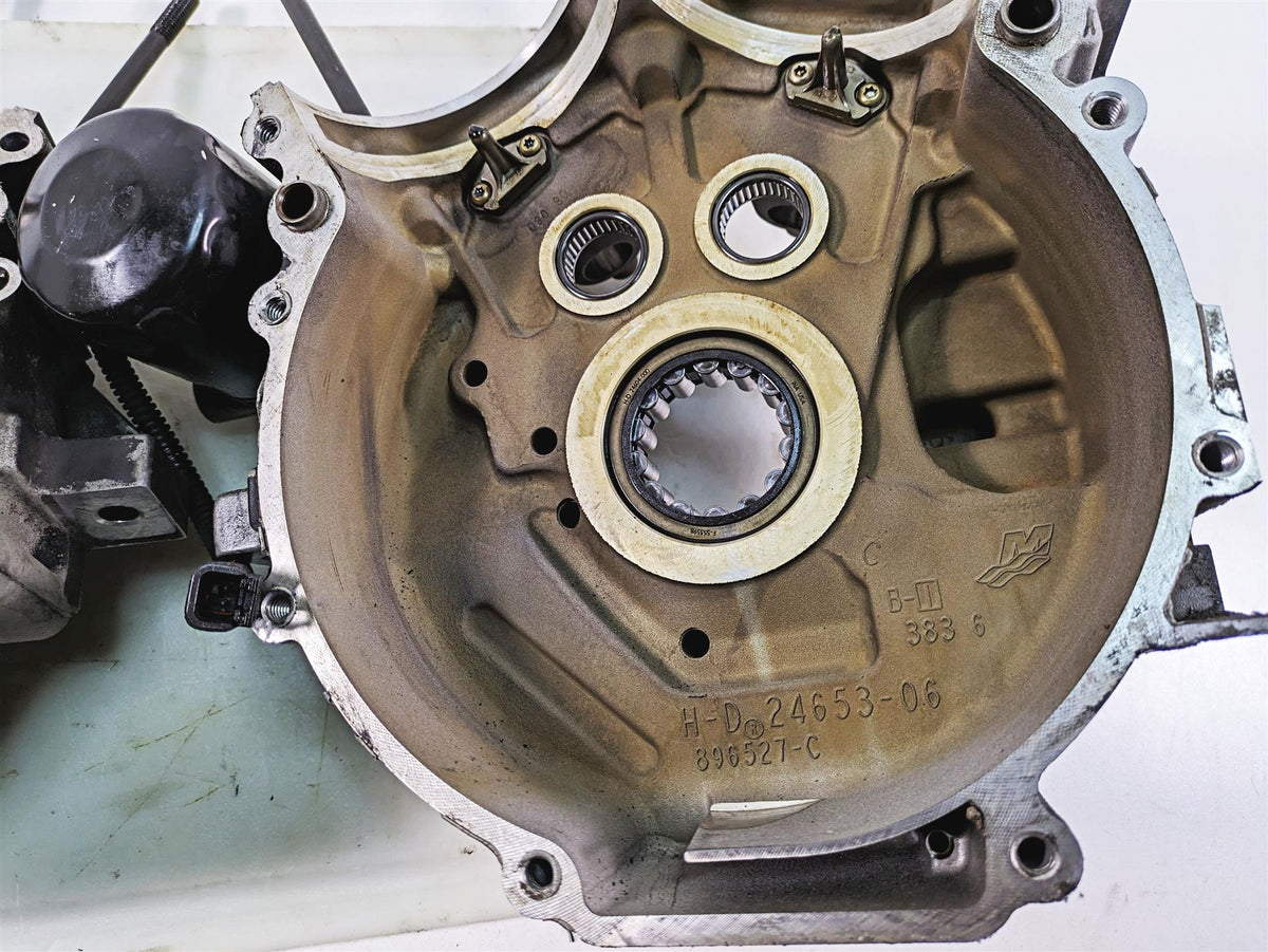 2009 Harley FXDC Dyna Super Glide Custom Crankcase Crank Case Set 24649-06 {{ shop.shopifyCountryName }} - Mototech271