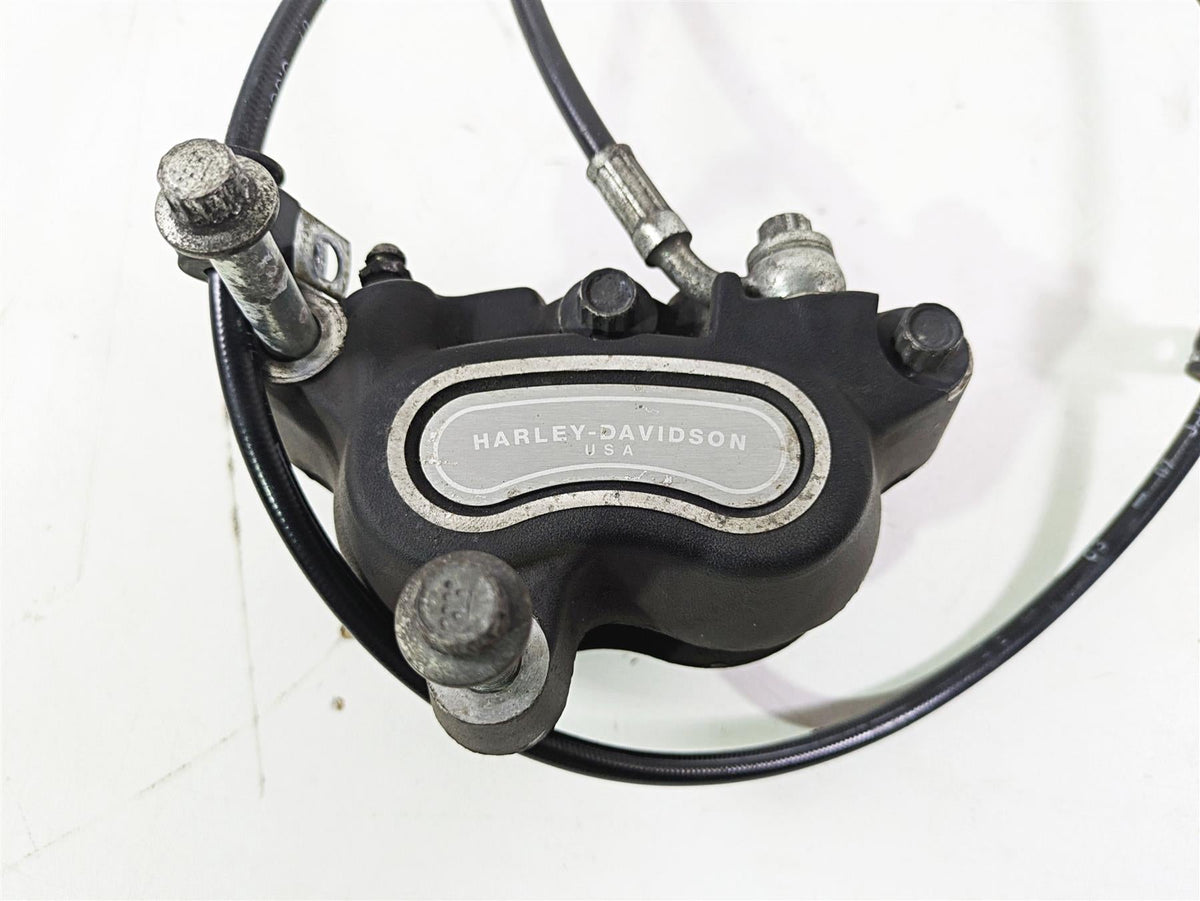 2008 Harley FLSTC 105TH Softail Heritage Front Brake Caliper + Line 44046-08 {{ shop.shopifyCountryName }} - Mototech271