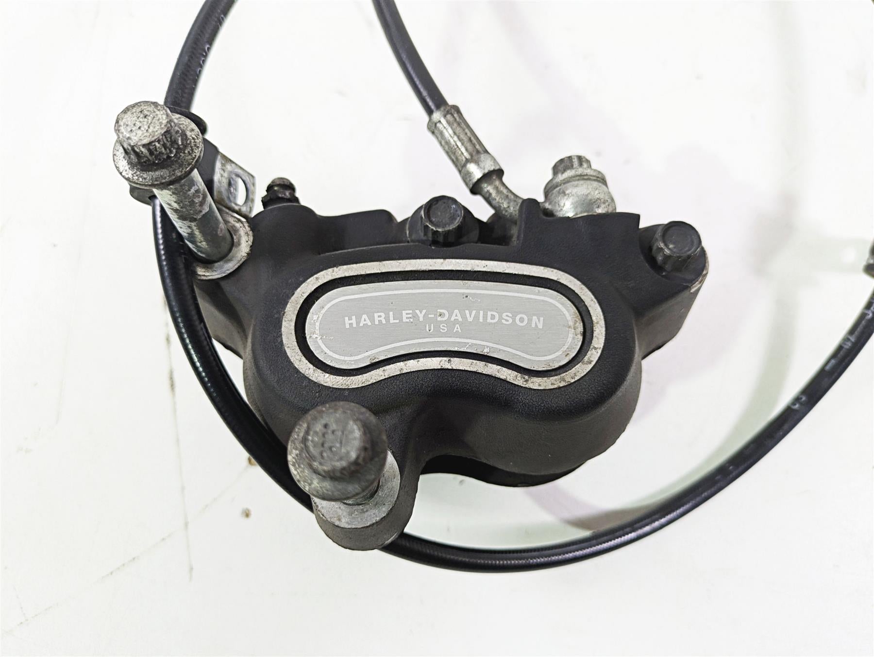 2008 Harley FLSTC 105TH Softail Heritage Front Brake Caliper + Line 44046-08 {{ shop.shopifyCountryName }} - Mototech271
