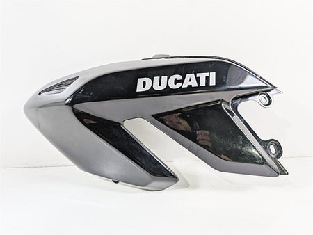 2009 Ducati Hypermotard 1100 S Black Left Tank Fairing Cover Cowl 48012511A-Mototech271
