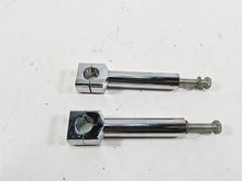 Load image into Gallery viewer, 1999 Harley Dyna FXDL Low Rider 6&quot; Chrome Handlebar Riser Holder Clamps | Mototech271
